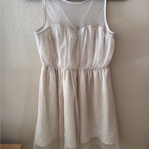 Pins & Needles Cream Sleeveless Kids Dress